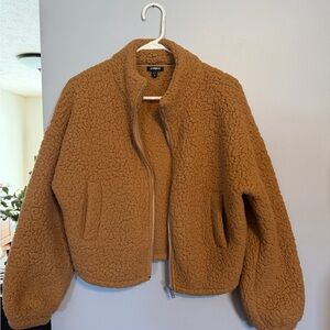 Express Tan Teddy Jacket